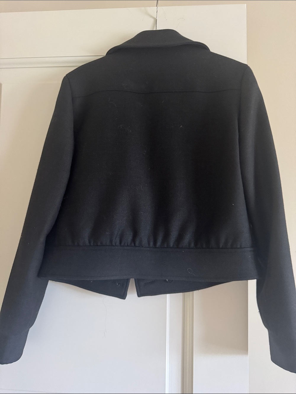 Tory Burch Black Wool Military-Style Field Jacket size 6 - Picture 5 of 5